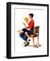 "Child Psychology" or "Spanking", November 25,1933-Norman Rockwell-Framed Premium Giclee Print