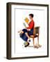 "Child Psychology" or "Spanking", November 25,1933-Norman Rockwell-Framed Giclee Print