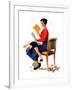 "Child Psychology" or "Spanking", November 25,1933-Norman Rockwell-Framed Giclee Print