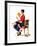 "Child Psychology" or "Spanking", November 25,1933-Norman Rockwell-Framed Giclee Print