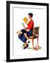 "Child Psychology" or "Spanking", November 25,1933-Norman Rockwell-Framed Giclee Print