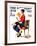 "Child Psychology" or "Spanking" Saturday Evening Post Cover, November 25,1933-Norman Rockwell-Framed Giclee Print