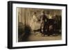 Child Raveler and Looper in Loudon Hosiery Mills, Tennessee, 1910-Lewis Wickes Hine-Framed Photographic Print