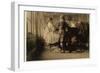 Child Raveler and Looper in Loudon Hosiery Mills, Tennessee, 1910-Lewis Wickes Hine-Framed Photographic Print