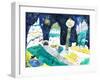 Child's Artwork - Fantastic City-alkir-Framed Art Print