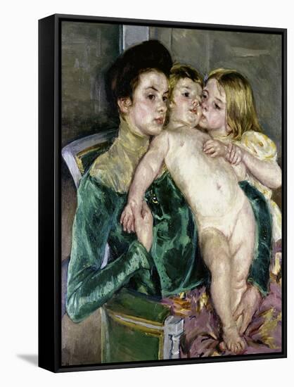 Child's Caress-Mary Cassatt-Framed Stretched Canvas