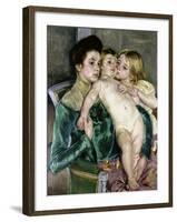 Child's Caress-Mary Cassatt-Framed Giclee Print