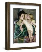 Child's Caress-Mary Cassatt-Framed Giclee Print