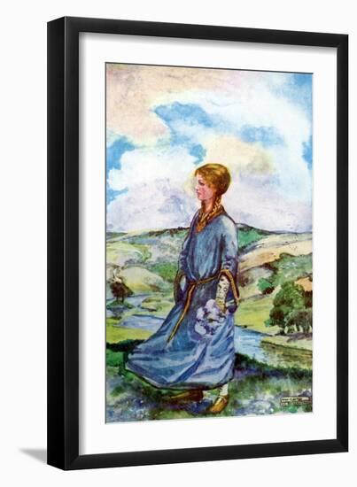 Child 's costume in reign of Henry I (1100 -1135)-Dion Clayton Calthrop-Framed Giclee Print