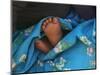 Child's Feet Wrapped with Sari at Kunbuli Friday Market, Orissa, India-Keren Su-Mounted Photographic Print