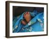 Child's Feet Wrapped with Sari at Kunbuli Friday Market, Orissa, India-Keren Su-Framed Photographic Print