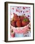 Child's Hands Holding Basket of Fresh Strawberries-null-Framed Photographic Print