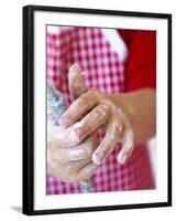 Child's Hands Using a Whisk-Alena Hrbkova-Framed Photographic Print