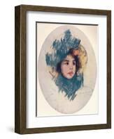 'Child's Head', c1902, (c1932)-Mary Cassatt-Framed Giclee Print