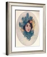 'Child's Head', c1902, (c1932)-Mary Cassatt-Framed Giclee Print