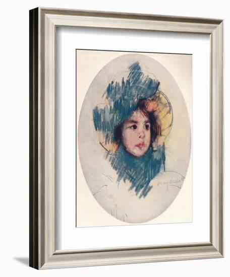 'Child's Head', c1902, (c1932)-Mary Cassatt-Framed Giclee Print