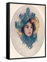 'Child's Head', c1902, (c1932)-Mary Cassatt-Framed Stretched Canvas