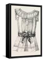 Child's Overall Pinafore, Back, 1882, Fashion-null-Framed Stretched Canvas