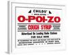 Child's Quick Acting O-Poi-Zo Cough Syrup-null-Framed Art Print