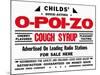 Child's Quick Acting O-Poi-Zo Cough Syrup-null-Mounted Art Print