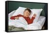 Child Sleeping in Bed-William P. Gottlieb-Framed Stretched Canvas