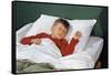 Child Sleeping in Bed-William P. Gottlieb-Framed Stretched Canvas