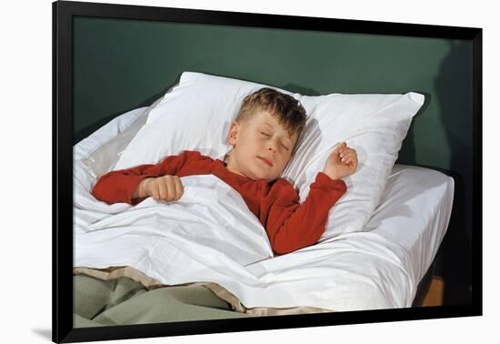 Child Sleeping in Bed-William P. Gottlieb-Framed Photographic Print