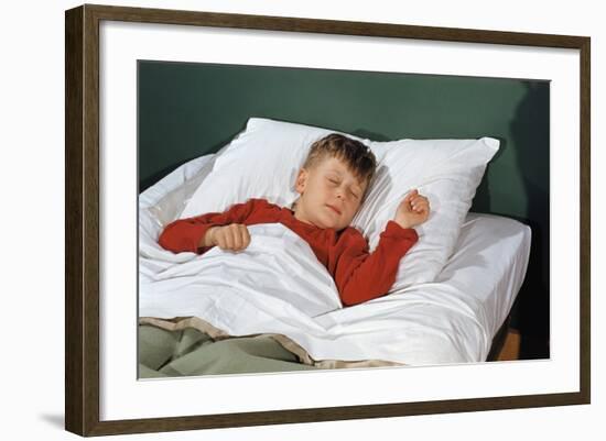 Child Sleeping in Bed-William P. Gottlieb-Framed Photographic Print