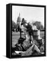 Child Sleeping in Stroller During Celebrations for the Inauguration of Harry S. Truman-Frank Scherschel-Framed Stretched Canvas