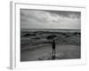 Child Standing at the Edge of Tide-Krzysztof Rost-Framed Photographic Print