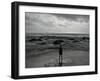 Child Standing at the Edge of Tide-Krzysztof Rost-Framed Photographic Print