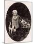 Child, Toy Pram, Dog-null-Mounted Art Print