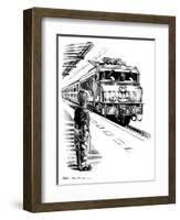 Child Train Safety, Artwork-Bill Sanderson-Framed Photographic Print