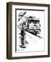 Child Train Safety, Artwork-Bill Sanderson-Framed Photographic Print