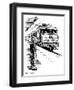 Child Train Safety, Artwork-Bill Sanderson-Framed Photographic Print