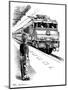 Child Train Safety, Artwork-Bill Sanderson-Mounted Photographic Print