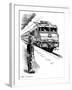 Child Train Safety, Artwork-Bill Sanderson-Framed Photographic Print