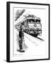 Child Train Safety, Artwork-Bill Sanderson-Framed Photographic Print