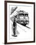 Child Train Safety, Artwork-Bill Sanderson-Framed Photographic Print