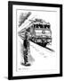 Child Train Safety, Artwork-Bill Sanderson-Framed Photographic Print