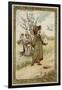 Child Watching a Bird-null-Framed Giclee Print