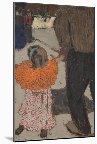 Child Wearing a Red Scarf, C. 1891-Edouard Vuillard-Mounted Giclee Print