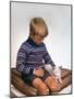 Child with a Cat, 1963-Michael Walters-Mounted Photographic Print