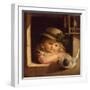 Child With a Doll-Christian Leberecht Vogel-Framed Giclee Print