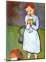 Child with a Dove, c.1901-Pablo Picasso-Mounted Art Print