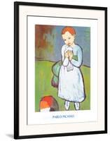 Child with a Dove, c.1901-Pablo Picasso-Framed Art Print