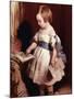 Child with a Drawing-Edwin Henry Landseer-Mounted Giclee Print