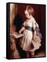 Child with a Drawing-Edwin Henry Landseer-Framed Stretched Canvas