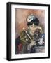 Child with a Mask-Antonio Mancini-Framed Giclee Print