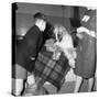 Child with an Afghan Hound at a Dog Show in Horden, County Durham, 1963-Michael Walters-Stretched Canvas